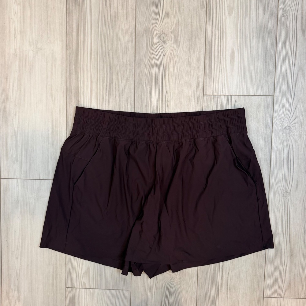 Old Navy Active Go-Dry SleekTech Skort XL Purple Smocked Waist Workout Gym